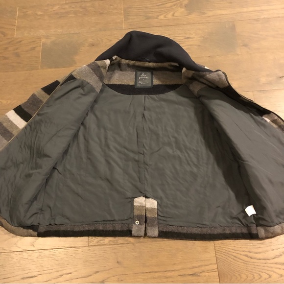 PrAna Women’s Wool Blend Lily Striped Jacket. Sz Medium Coal. Gently Worn - Picture 14 of 16